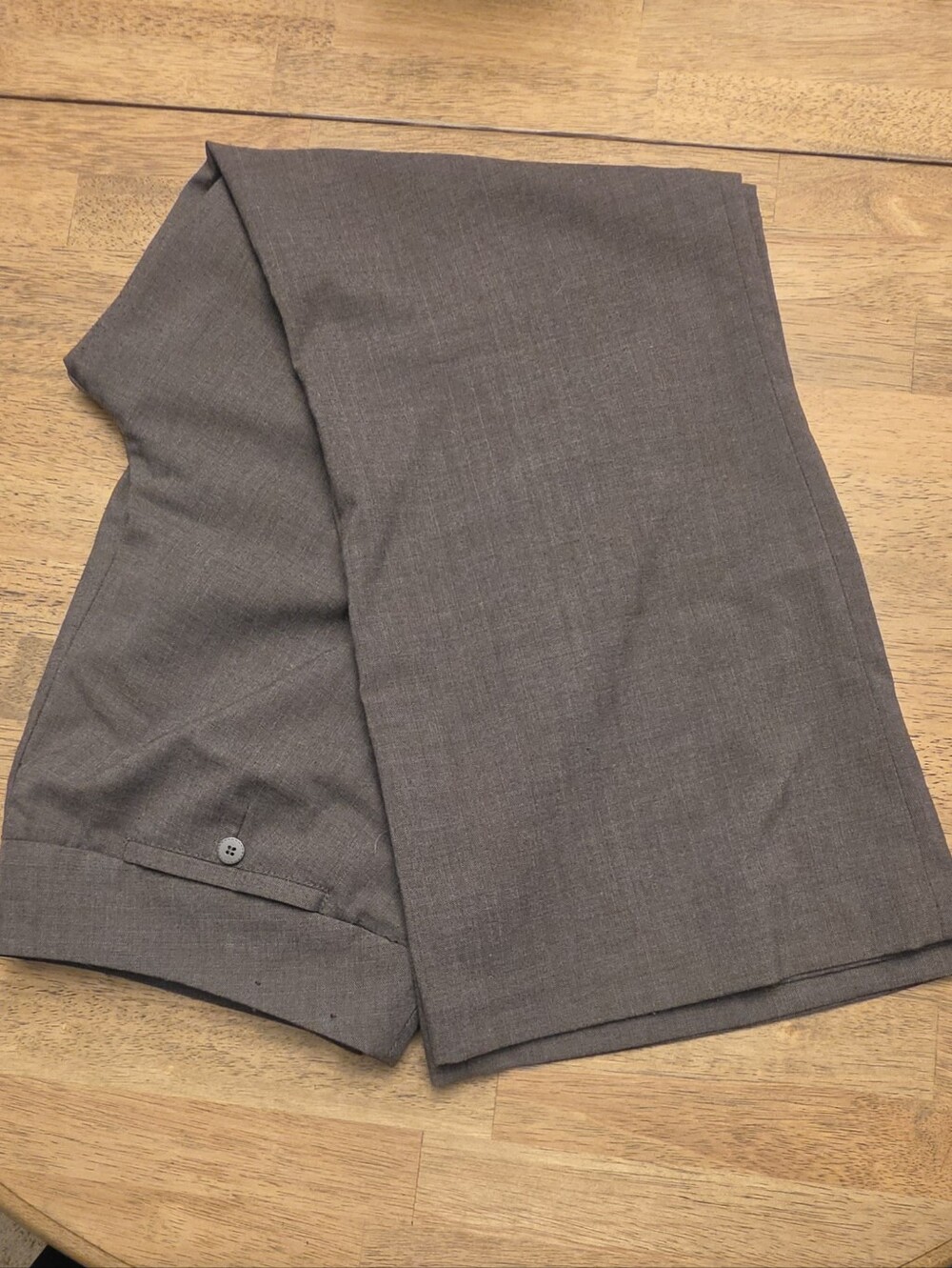 Dress Pants with Subtle Herringbone Texture + Wide/Straight Leg